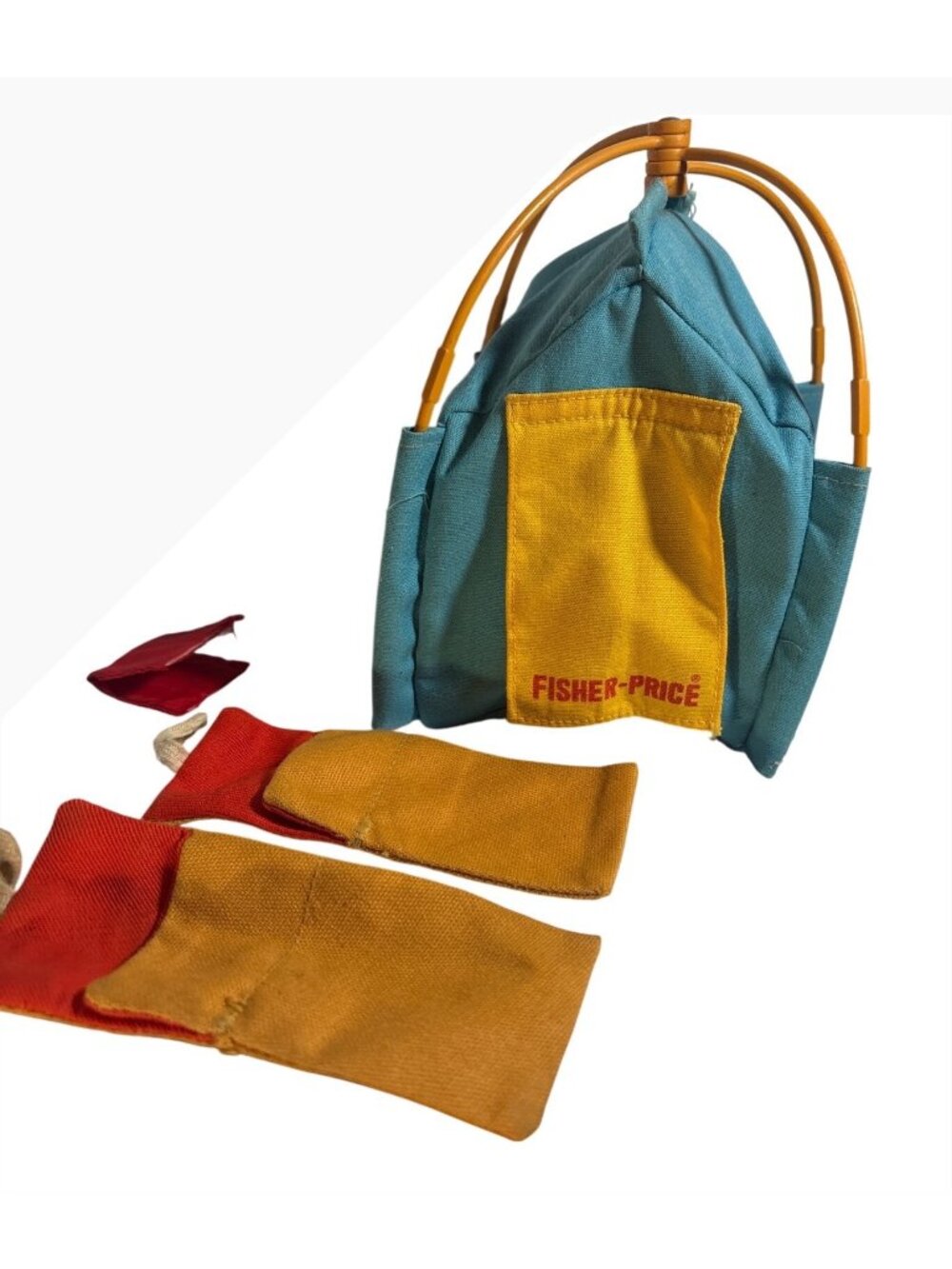 Fisher Price Blue Tent & 2 Sleeping Bags Adventure People Northwoods Trailblazer